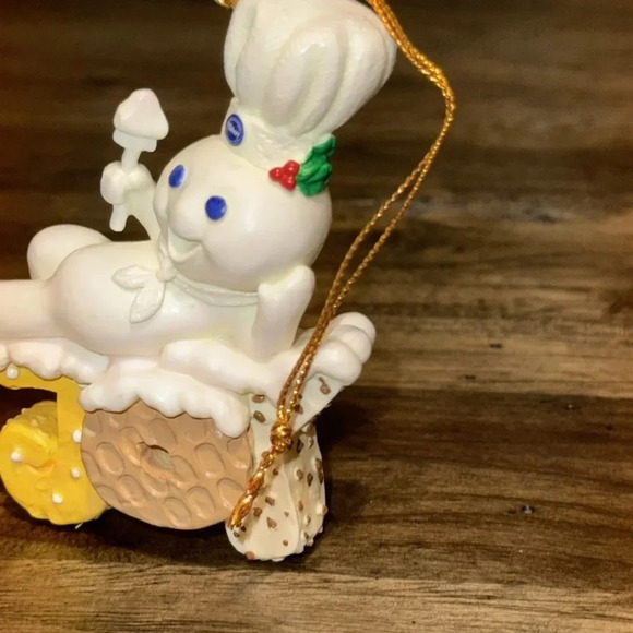 VTG 1997 The Pillsbury Co. Doughboy Christmas Holiday Tree Hanging Ornament JOY - Picture 4 of 10